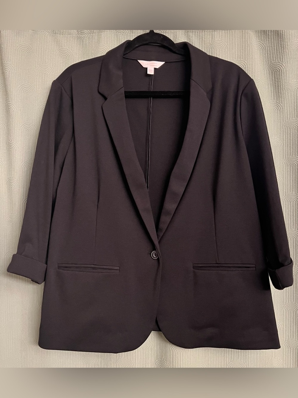 LC Lauren Conrad Black Single-Button Blazer
